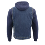 Milwaukee Performance MDM3020 Men's Blue Denim 3 in 1 Club Style Vest with Removable Hoodie