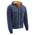 Milwaukee Performance MDM3020 Men's Blue Denim 3 in 1 Club Style Vest with Removable Hoodie