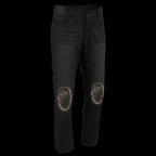 Milwaukee Leather MDM5000 Men's City Limit Black CE Armored Motorcycle Riding Denim Jeans Pants Reinforced w/ Aramid Fibers