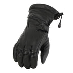 Milwaukee Leather MG7518 Men's Black Deerskin Gauntlet Motorcycle Hand Gloves w/ i-Touch Screen Tech