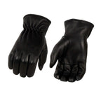 Milwaukee Leather MG7596 Men's Black Leather Motorcycle Rider Unlined Gloves w/ Cool-Tec Leather Treatement