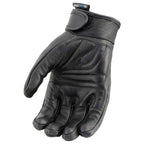 Milwaukee Leather MG7736 Women's Black Leather Gel Palm Motorcycle Gloves w/ Flex Knuckles and Cool-Tec Treatement