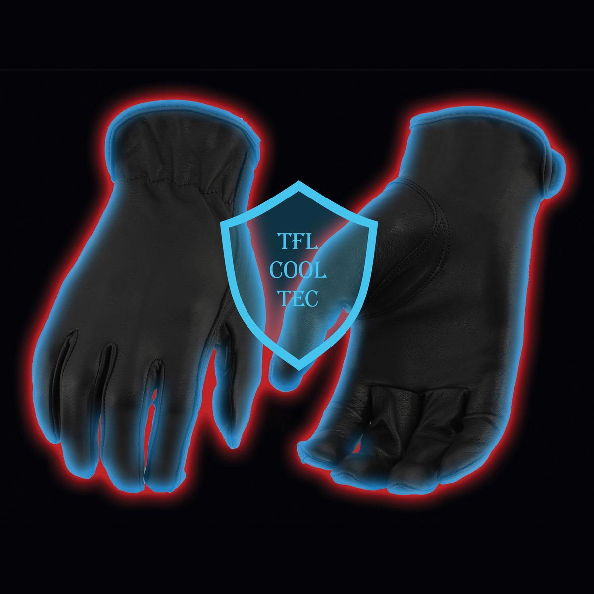 Milwaukee Leather MG7797 Women's Black Leather Motorcycle Rider Unlined Gloves w/ Cool-Tec Leather Treatement