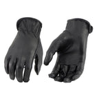 Milwaukee Leather MG7797 Women's Black Leather Motorcycle Rider Unlined Gloves w/ Cool-Tec Leather Treatement