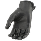 Milwaukee Leather MG7797 Ladies ‘Cinch Wrist’ Black Riding Gloves with Cool-Tech Technology