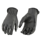 Milwaukee Leather MG7797 Ladies ‘Cinch Wrist’ Black Riding Gloves with Cool-Tech Technology