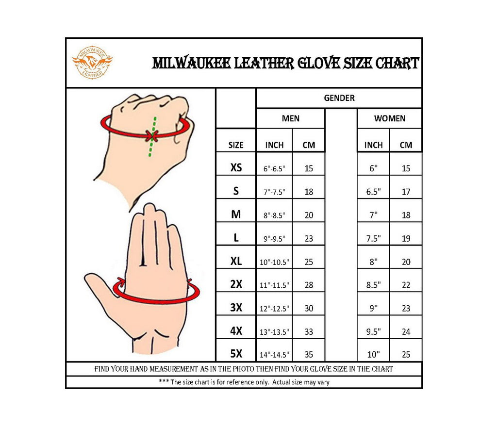 Milwaukee Leather MG7780 Ladies Black Leather Perforated Fingerless Gloves with Gel Palms