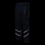 Milwaukee Leather ML1144 Men's Black Premium Leather Vented Motorcycle Rider Chaps w/ Reflective Piping