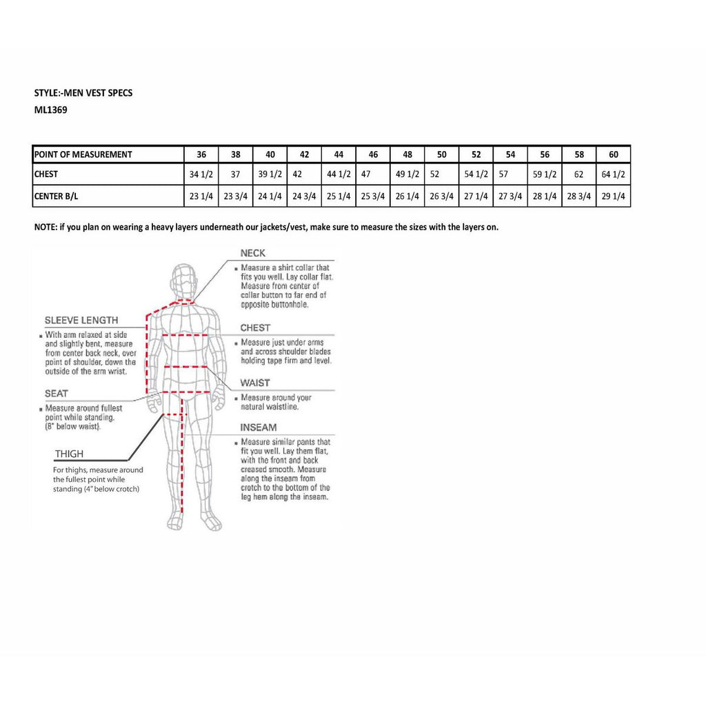 Milwaukee Leather ML1369 Men's Black Premium Leather Side Lace Vest with Buffalo Snaps - Milwaukee Leather Mens Leather Vests