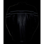 Milwaukee Leather ML1408 Men's Black Sporty Crossover Leather Jacket with Gun Pocket - Milwaukee Leather Mens Leather Jackets