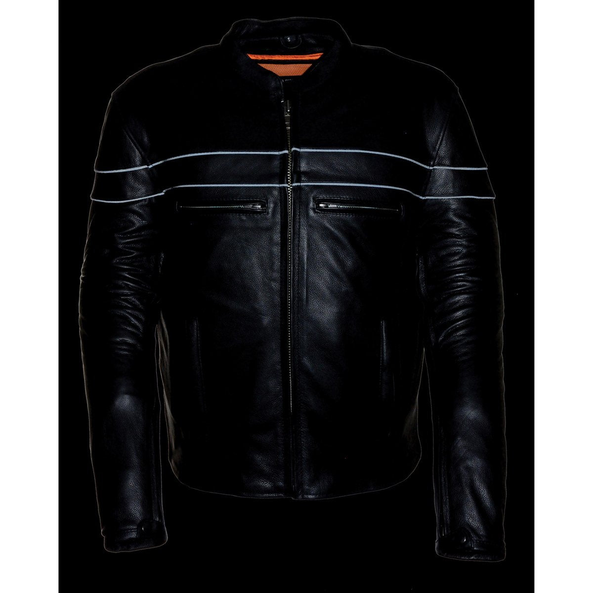 Milwaukee Leather ML1408RT Men's Sporty Crossover Retro Brown Leather Jacket with Gun Pocket - Milwaukee Leather Mens Leather Jackets