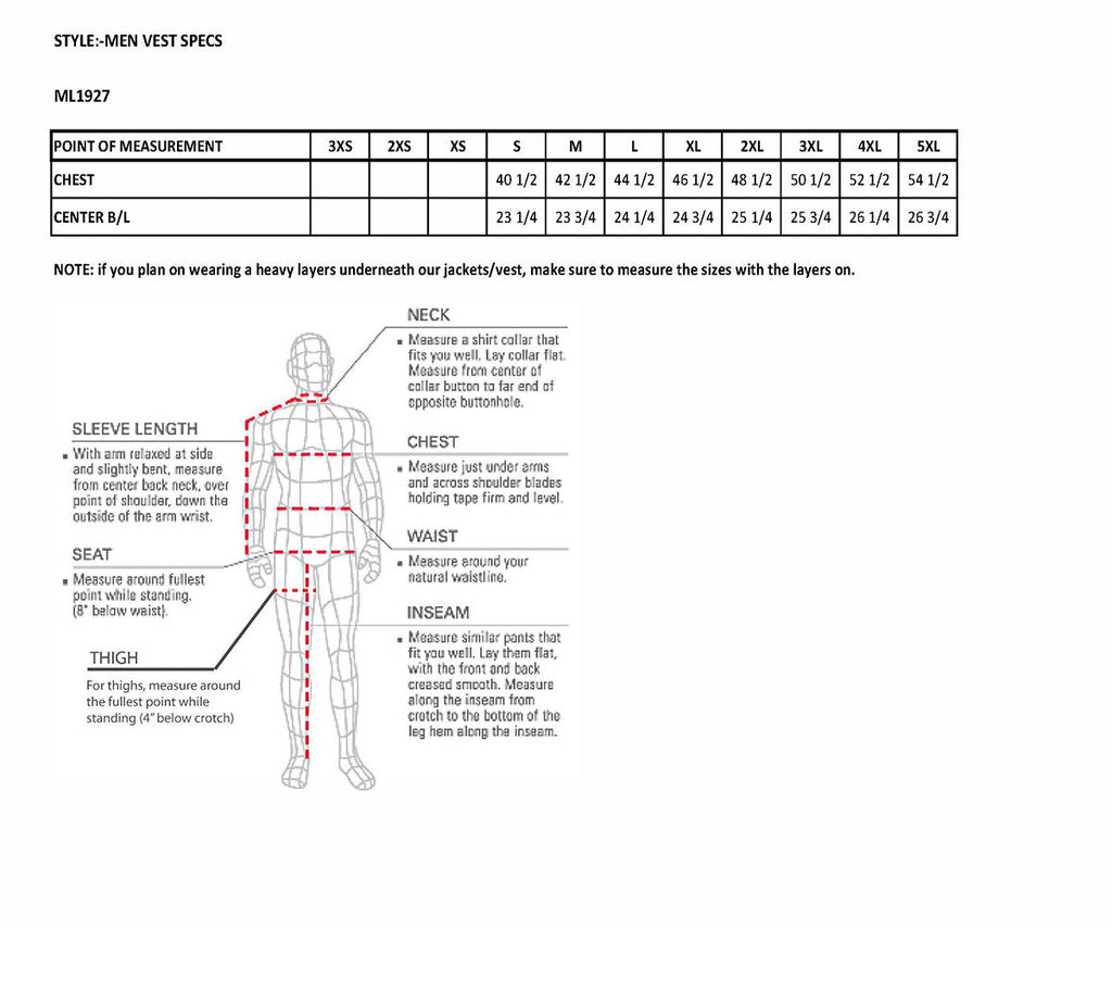 Milwaukee Leather ML1927 Men's Black Premium Leather Side Buckle Motorcycle Rider Vest w/ Eagle Nickel Snaps Closure