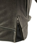 Milwaukee Leather MLL2550 Women's ‘Scooter ‘Distressed Grey Leather Jacket