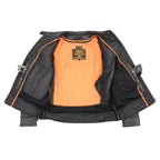 Milwaukee Leather MLL2552 Women's 'Cool-Tec' Black Scooter Leather Triple Stitch Jacket