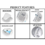 Milwaukee Leather MLL2575 Women’s Black Vented MC Jacket with Removable Hoodie - Milwaukee Leather Womens Jackets