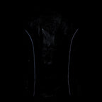 Milwaukee Leather MLL4500 Women's Classic Black Leather V-Neck Motorcycle Rider Vest w/ Side Laces