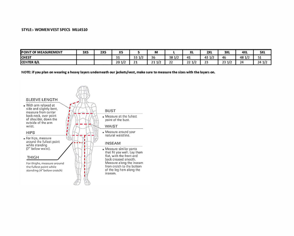 Milwaukee Leather MLL4510 Women's Premium Black Leather Motorcycle Rider Vest w/ Adjustable Side Buckle