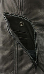 Milwaukee Leather Women's Classic V-Neck Black Leather Motorcycle Rider Vest w/ Adjustable Side Laces MLL4575