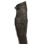 Milwaukee Leather MLL6535 Women's Black Lightweight Hip Set Leather Chaps - Milwaukee Leather Womens Leather Chaps