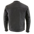 Milwaukee Leather MLM1506 Men's 'Cool-Tec' Black Leather Jacket with Utility and Gun Pockets - Milwaukeee Leather Mens Leather Jackets