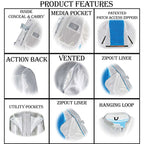 Milwaukee Leather MLM1506 Men's Black Premium Leather Motorcycle Jacket w/ Utility Pockets Cool-Tec Leather Treatement