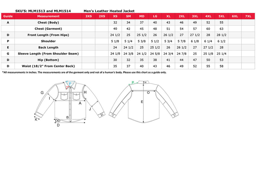 Milwaukee Leather Heated Jacket for Men's Black Cowhide Leather - Motorcycle Vented Jacket for All Seasons MLM1513