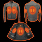 Milwaukee Leather MLM1526 Men's Black 'Cool-Tec' Leather Sporty Scooter Jacket