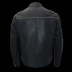 Milwaukee Leather MLM1526 Men's Black 'Cool-Tec' Leather Sporty Scooter Jacket