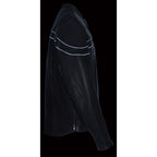 Milwaukee Leather MLM1525 Men's Black 'Sporty' Leather Lightweight Crossover Leather Jacket - Milwaukee Leather Mens Leather Jackets