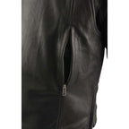 Milwaukee Leather MLM1526 Men's Stay Cool Black Premium Leather Sporty Motorcycle Jacket w/ Cool-Tec Leather Treatement