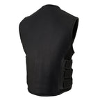 Milwaukee Leather MLM3500 Men's Swat Style Rider Leather Vest w/ Single Panel Back for Club Patches