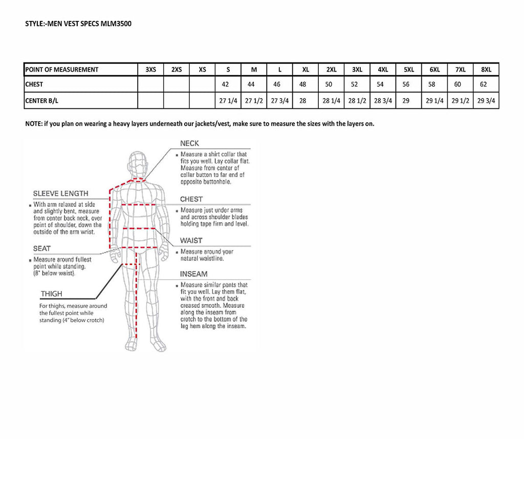 Milwaukee Leather MLM3500 Men's Swat Style Rider Leather Vest w/ Single Panel Back for Club Patches