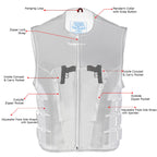 Milwaukee Leather MLM3500 Men's Swat Style Rider Leather Vest w/ Single Panel Back for Club Patches