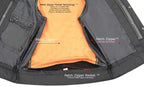 Milwaukee Leather Men's MLM3515 Black Premium Collarless Club Style Motorcycle Vest w/ Cool-Tec Leather Treatment