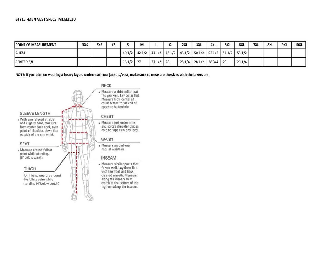 Milwaukee Leather MLM3530 Men's SWAT Style Leather Biker Vest with Gun Pocket - Milwaukee Leather Mens Leather Vests