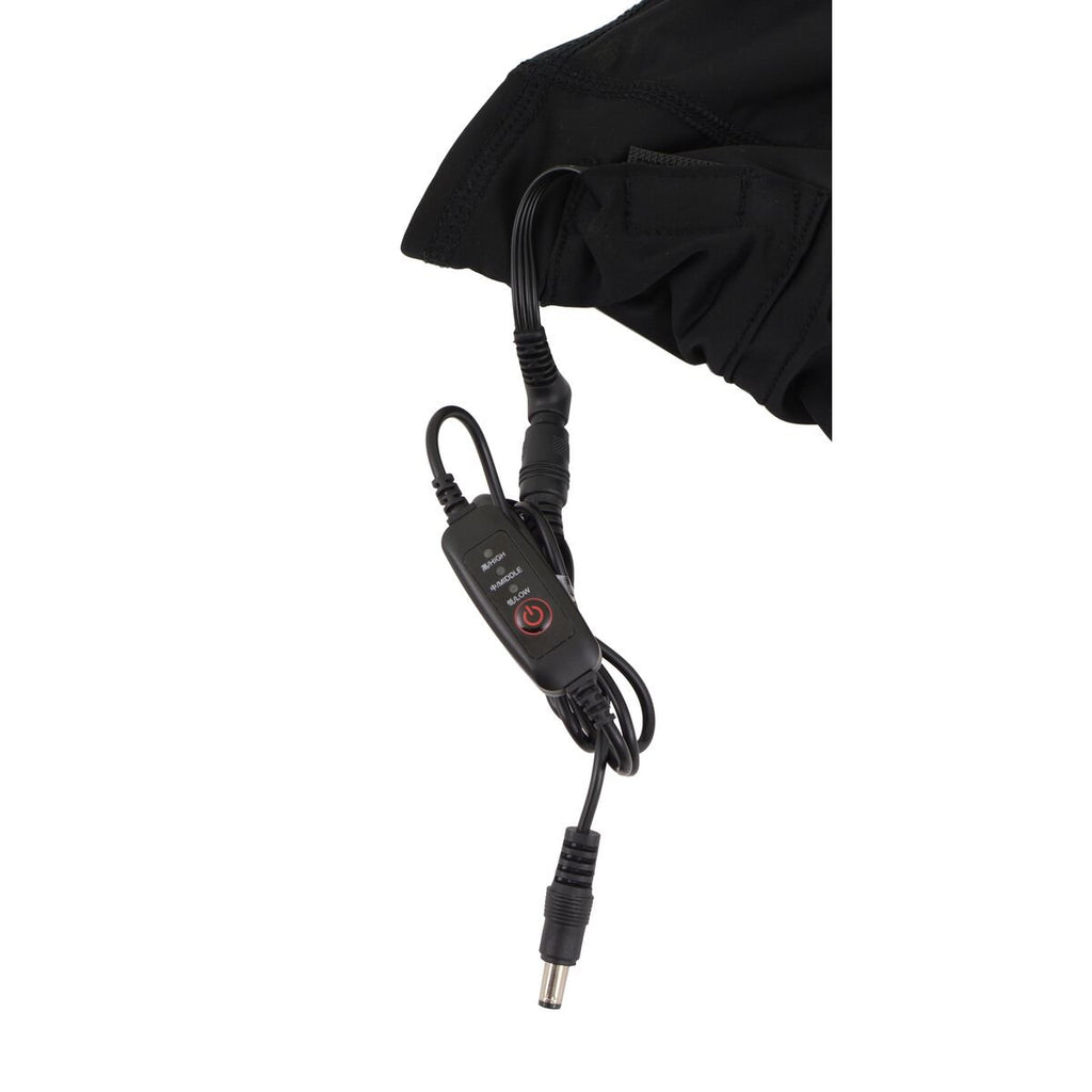 Milwaukee Leather MP7922FMSET Black 'Heated' Balaclava Covering Face, Head and Neck (Battery Pack Included)