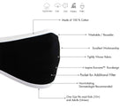 Milwaukee MP7924FM 'Black and White' 100 % Cotton Protective Face Mask with Optional Filter Pocket