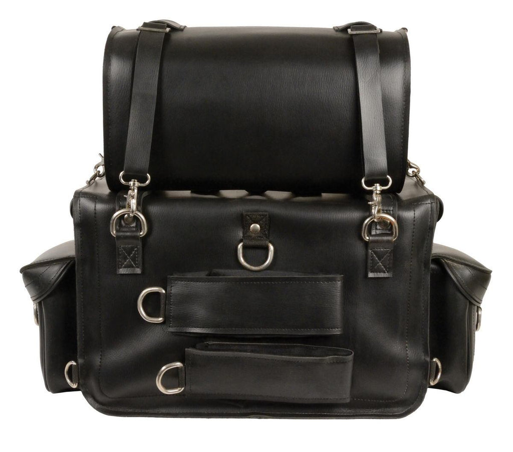 Milwaukee Performance MP8100 Black PVC 2-Piece Touring Pack Sissy Bar Bag