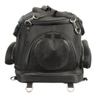 Milwaukee Performance MP8103 Black Heavy Duty Textile Motorcycle Pet Carrier Sissy Bar Bag