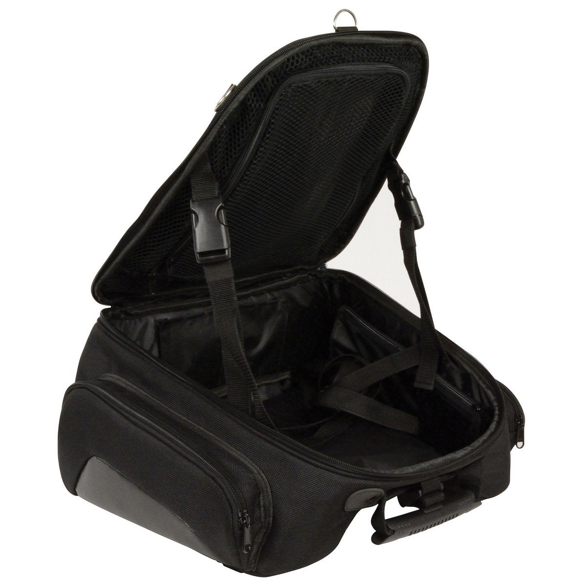 Milwaukee Performance MP8105 Black Textile Back Rack Sissy Bar Bag with 4 Outer Pockets