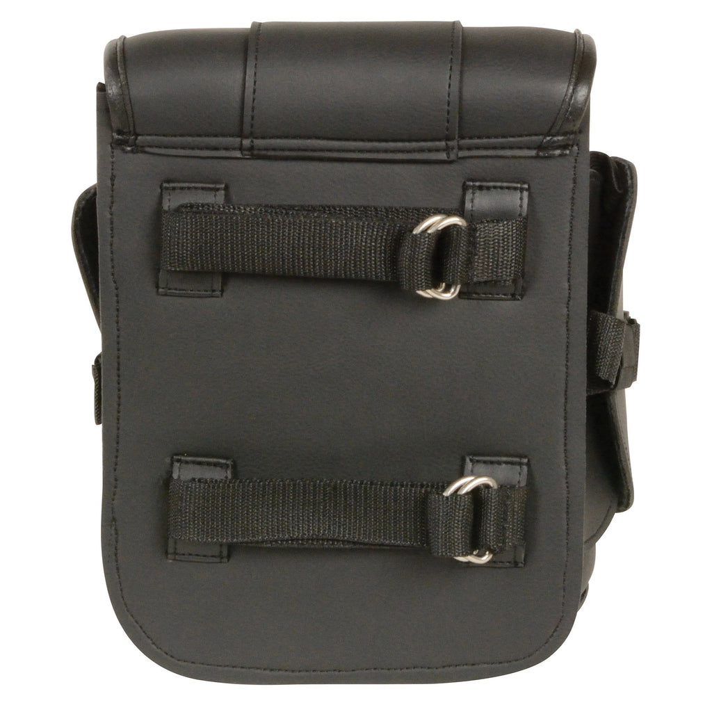 Milwaukee Performance MP8110 Small PVC Cruiser Style Turn Clasp and Zipper Sissy Bar Bag