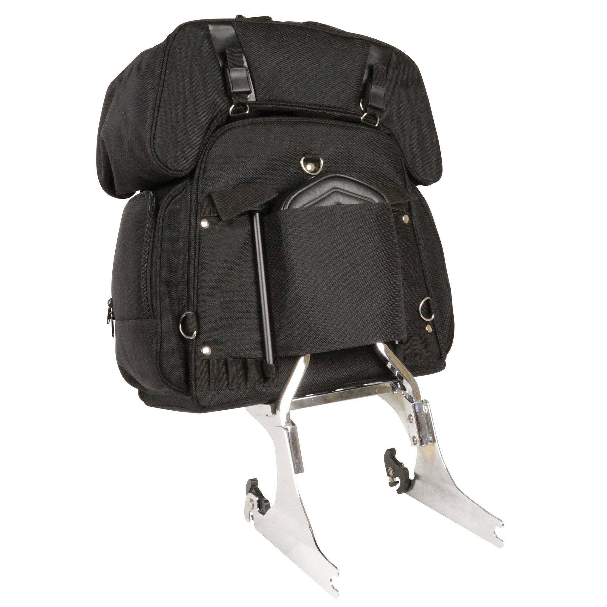 Milwaukee Performance  MP8125 Black Textile Combo Two Piece Sissy Bar Bag