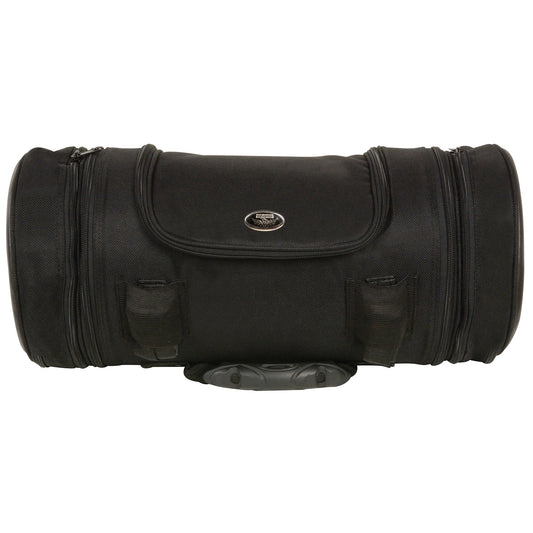 Milwaukee Leather MP8135 Black Large Textile Motorcycle Sissy Roll Bag