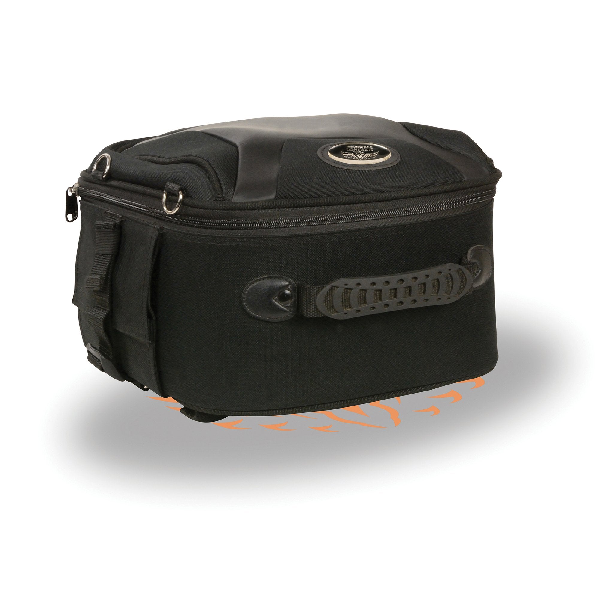 Milwaukee Performance MP8190 Black 'Sporty' Textile and PVC Sissy Bar Rack Bag