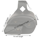 Milwaukee Performance MP8306 Black Large Cruiser Style Slant Throw Over Saddle Bags