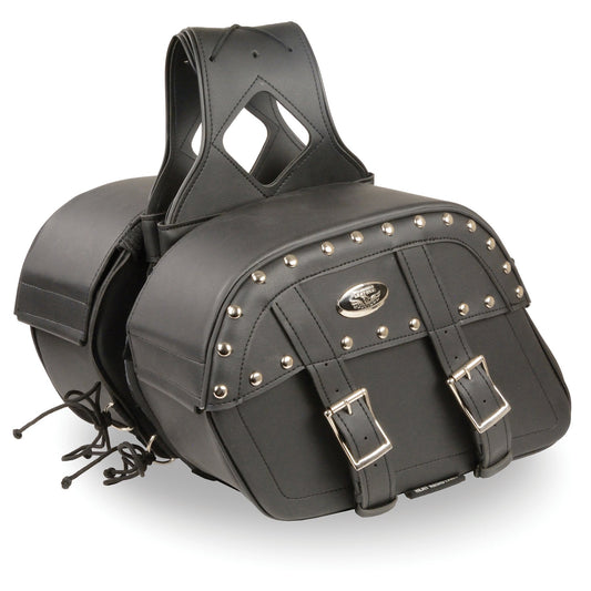 Milwaukee Perfomance MP8330 Black Medium Zip-Off PVC Studded Throw Over Saddlebags