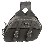 Milwaukee Perfomance MP8330 Black Medium Zip-Off PVC Studded Throw Over Saddlebags