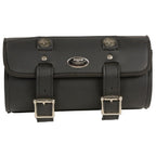 Milwaukee Leather Performance MP8520 Black Small PVC Tool Bag with Buffalo Nickel Snaps