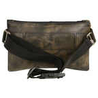 Milwaukee Leather MP8825 Women's Distress Brown Leather Belt Bag with Gun Holster