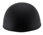 Milwaukee Performance Helmets MPH9710DOT Dot Approved Bare Bones Matte Black Half Motorcycle Helmet